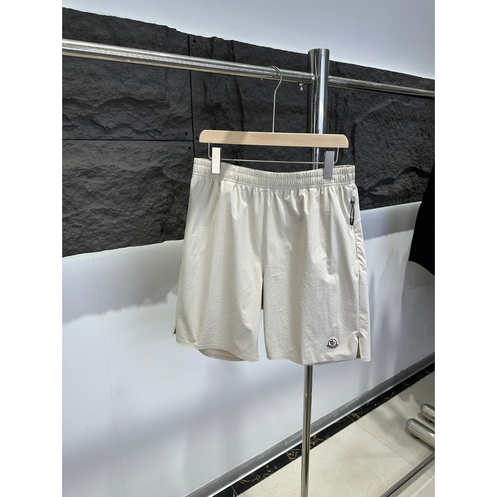 Moncler/Moncler 2026 เสื้อยืดแขนสั้นคอกลมสไตล์คู่ผู้ชายสไตล์หลวม Street สไตล์ Simple Basic Slim-Fit 