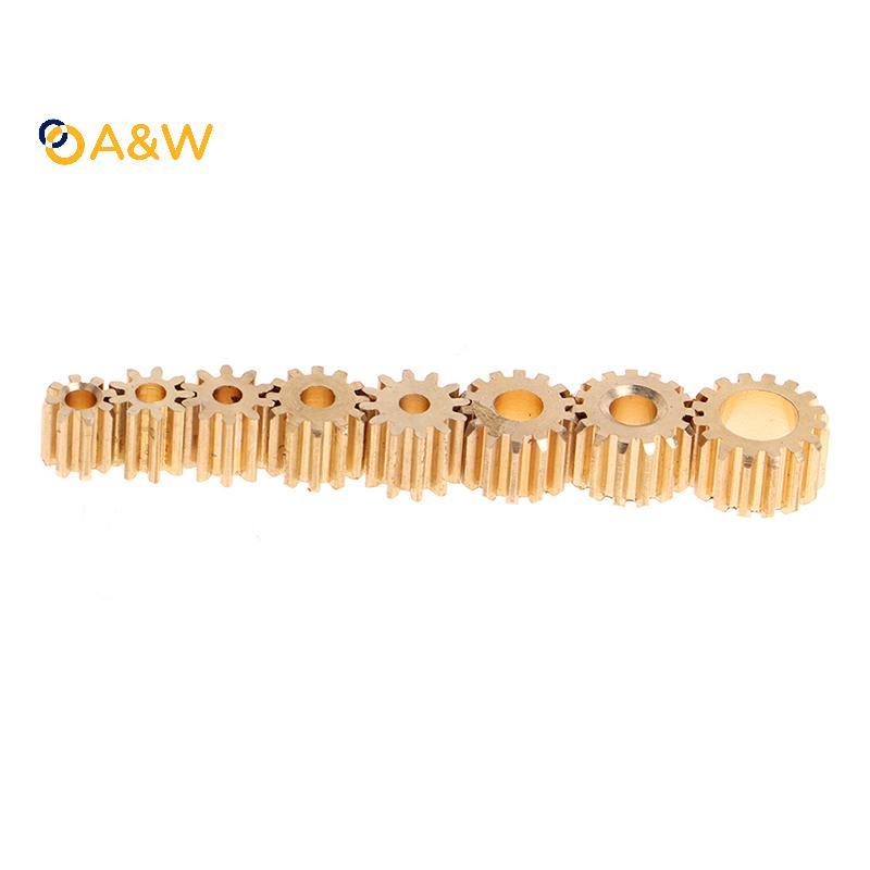 A&W 0.5M Modulus 8T 9T 10T 11T 12T 14T 15T 16T ฟันเกียร์ทองแดงสําหรับเกียร์เกียร์เกียร์ Fit 1.98 มม.