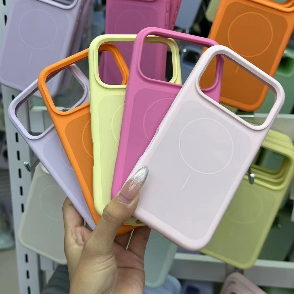 เหมาะสําหรับ iPhone17promax Body AI Photo Button Phone Case 17Pro Magnetic Liquid Silicone รูปแบบใหม