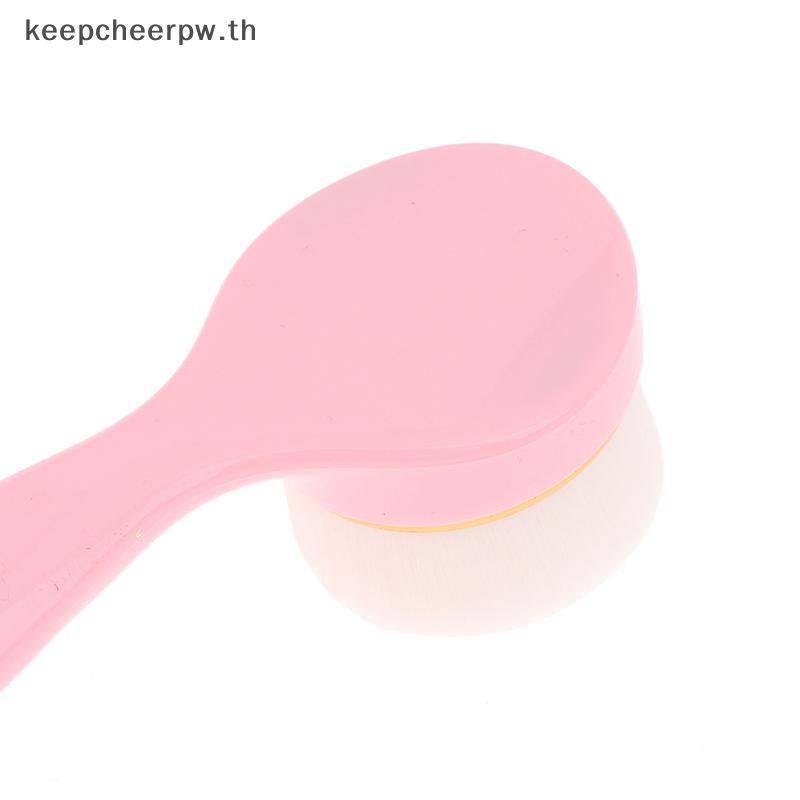 Handle แปรงล้างหน้า Exfoliating Face Brush แปรงใบหน้าแปรงทําความสะอาดใบหน้าสําหรับ Lady Face Cleanin