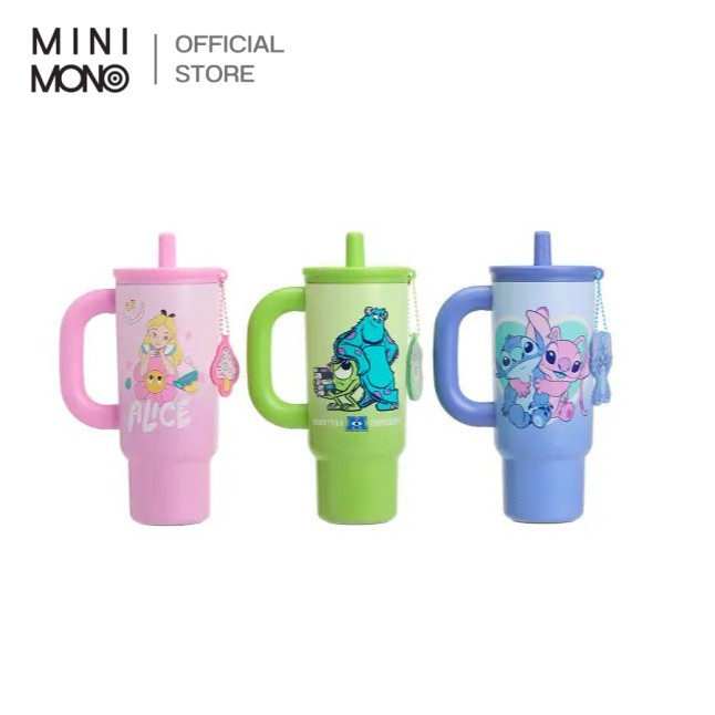 Mini Mono แก้วเก็บอุณหภูมิ แบบมีหูจับ ลาย Disney ความจุ 700 มล.