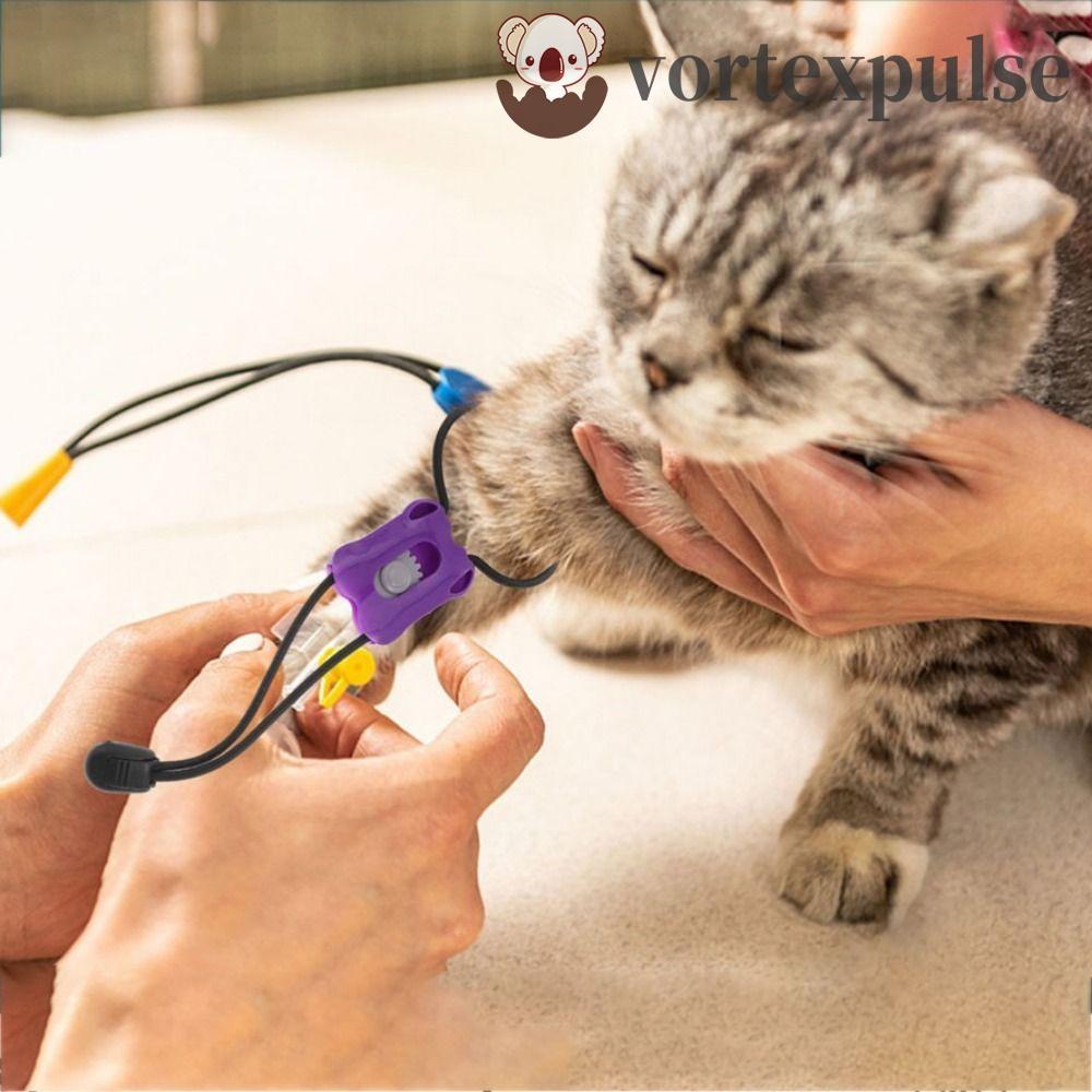 VORTEXPULSE Animal Tourniquet Professional แบบพกพาสําหรับสุนัขแมว Quick Release พลาสติกยืดหยุ่นฉุกเฉ