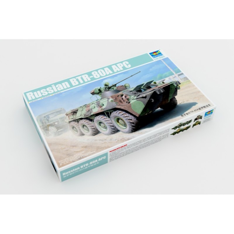 Trumpeter 1/35 01595 รัสเซีย BTR-80A APC ชุดโมเดล