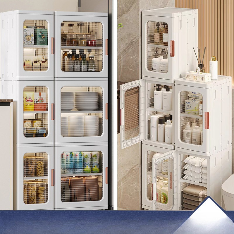 Slim Cabinet / Plastic Storage Drawers / Kitchen Organizer Shelf Rack