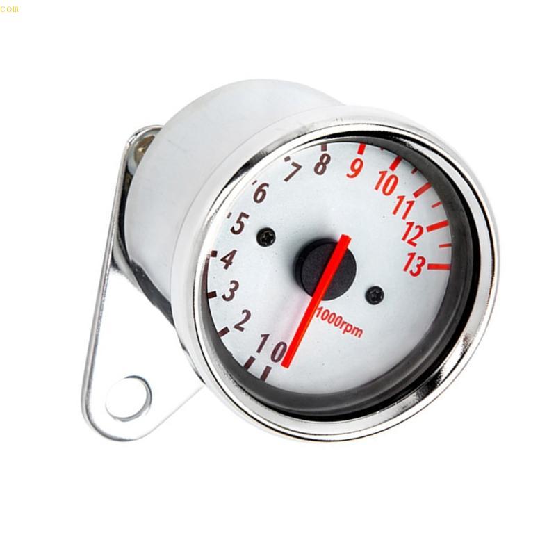 CBY* 13000RPM Counter Stainless Tacho Gauge พร้อม LED Backlit Motorcycle Accessory