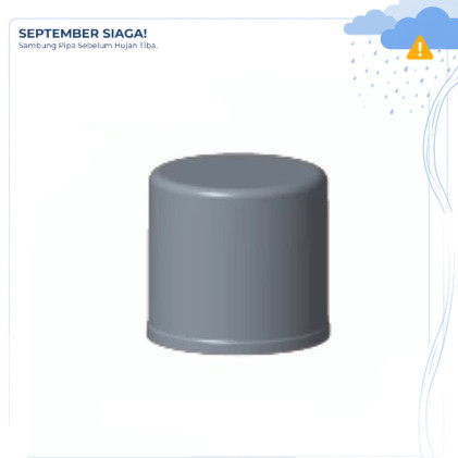 LESSO - PVC Lesso Cap 1/2" นิ้ว PVC Cap ฝาปิดท่อ ข้อต่อท่อ / ฝา aw 24405