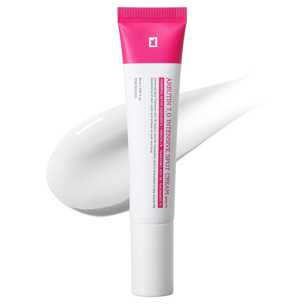 TOSOWOONG Arbutin 7% Intensive Spot Cream สําหรับจุดด่างดํา กระ Glow MUES
