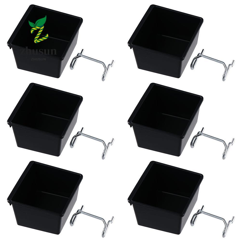 ZHUSUN Pegboard Hooks, PP Pegboard Bins, อุปกรณ์จัดระเบียบ
