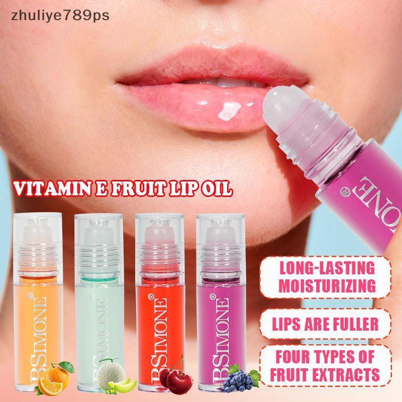 Zhuliye789ps] BSIMONE 5.5ml Makeup Gloss Beauty Lip Oil Tinted Lips Moisturizer Jelly Lipsti Bright Oil Moisturizing Balm Fuller Lip Effect ใหม่