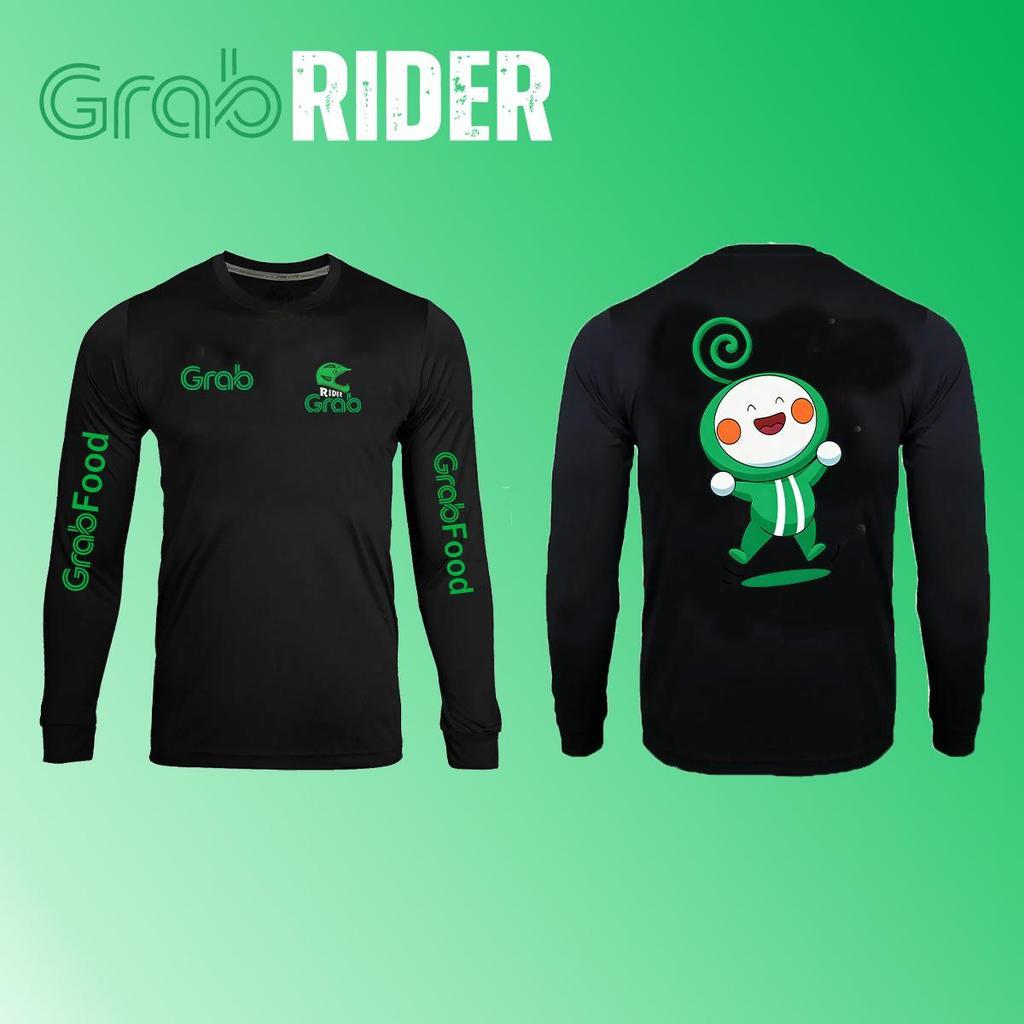 เสื้อแขนยาว Grab Team เสื้อกันหนาว Grab Food ผ้าเนื้อดี ใส่สบายเรา