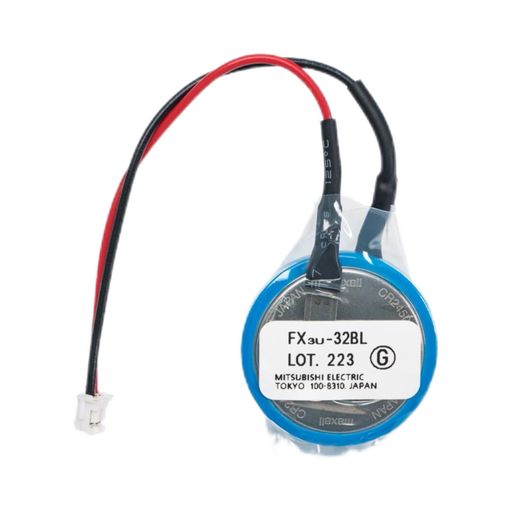 แบตเตอรี่ PLC Mitsubishi 3V รุ่น FX3U-32BL CR2450HR นำเข้าญี่ปุ่น สำหรับ FX3U/5U/3G