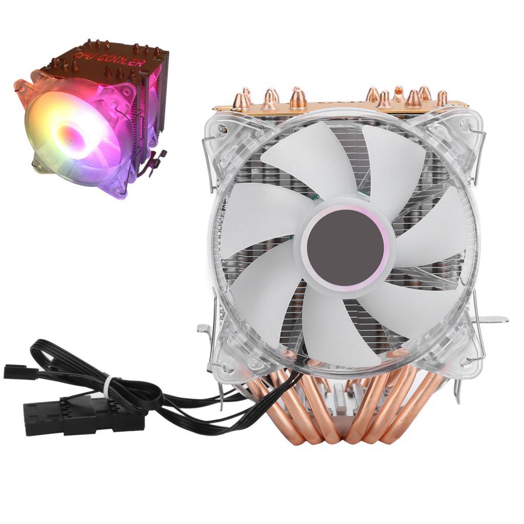 Eleganthome CPU Cooler อุปกรณ์คอมพิวเตอร์ 4Pin สําหรับ Intel LGA/775/1155/1156/1366 AMD/AM2/AM2+/AM3