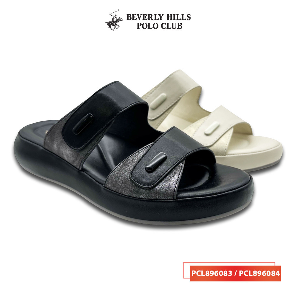 รองเท้าแตะผู้หญิง Beverly Hills Polo Club - PCL896083/พีซีแอล896084 สีดํา/ครีม - รองเท้าแตะสุภาพสตรี