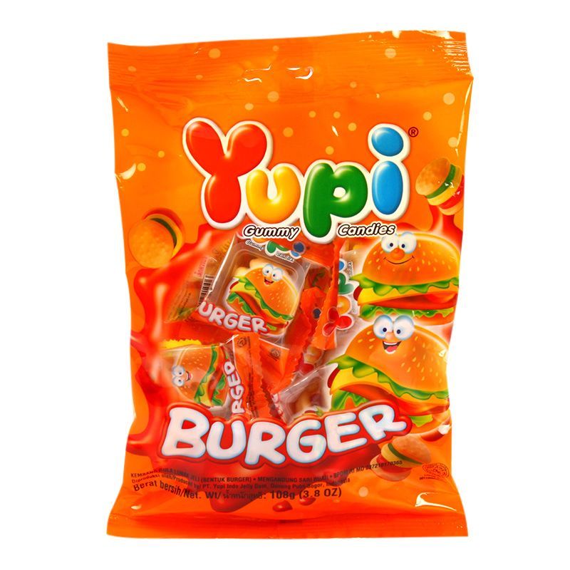 ยูปี้กัมมี่มินิเบอร์เกอร์ 56กรัม Yupi Gummy Mini Burger 56g.
