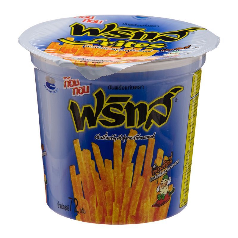 ฟริทส์มันฝรั่งแท่งรสเฟรนซซิลลี่ 72กรัม Frites Potato Chili 72g.