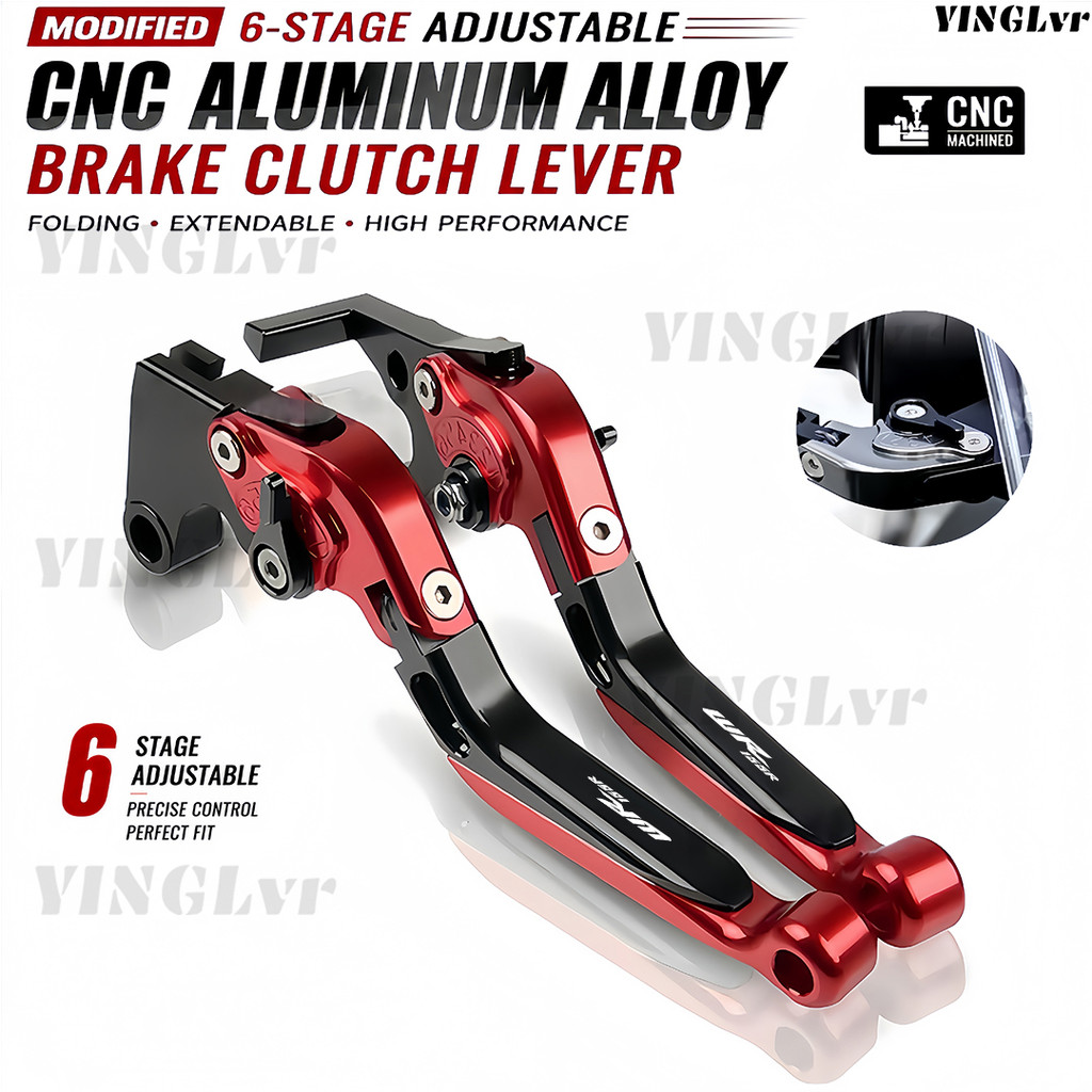 สําหรับ YAMAHA WR155 WR155R รถจักรยานยนต์ CNC อลูมิเนียม 6 ขั้นตอนปรับพับขยายคลัทช์เบรค Levers Handl