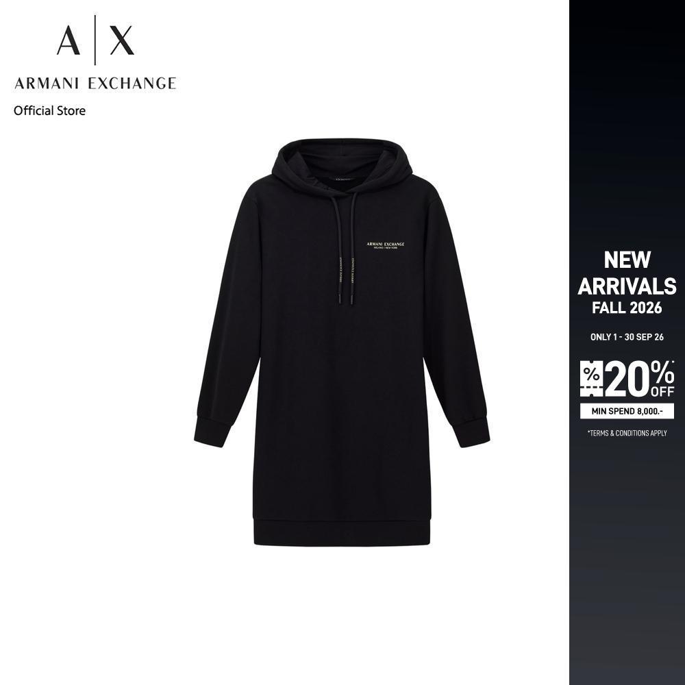 Armani Exchange ชุดเดรสผู้หญิง รุ่น XW001453-AF10830-MC021 สีดำ