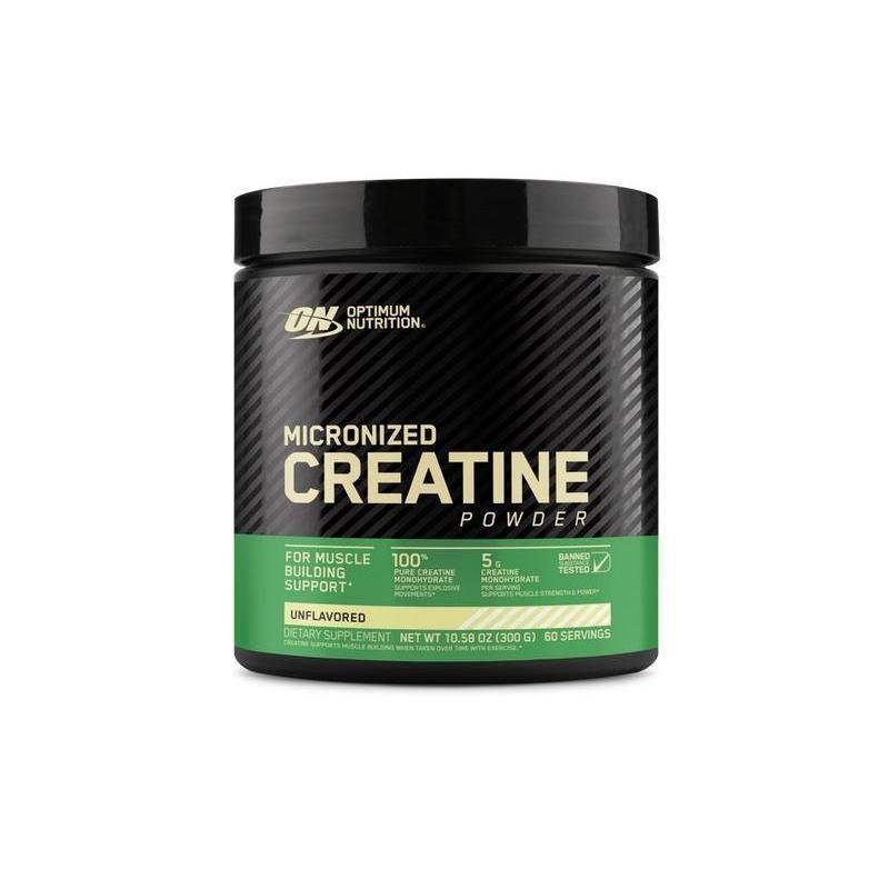 Optimum Nutrition Micronized Creatine Monohydrate Powder 5g เสิร์ฟ 60 เสิร์ฟ Keto Friendly Healthcar
