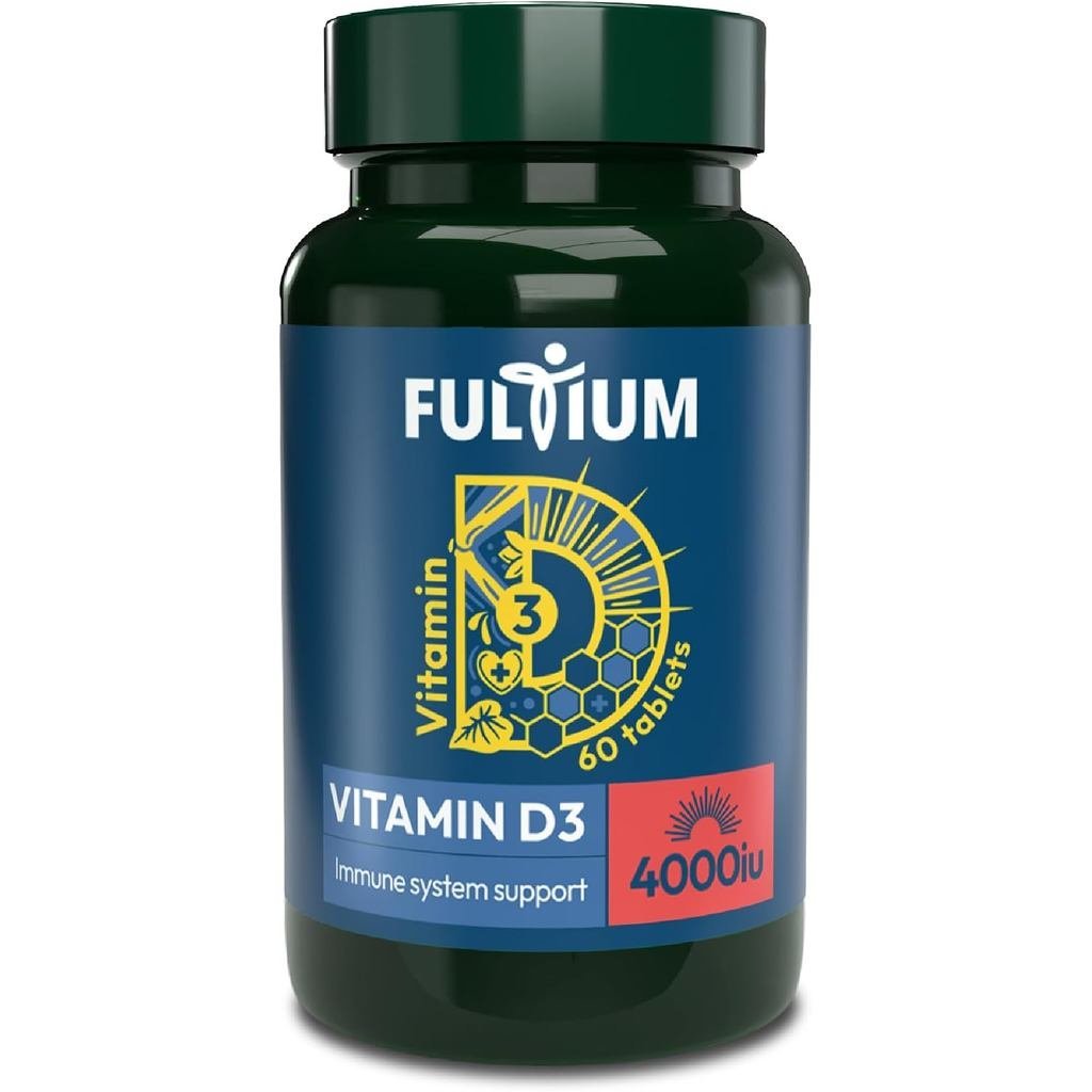 วิตามิน D3 4000 IU 100mcg แท็บเล็ต Super Strength 60 นับ