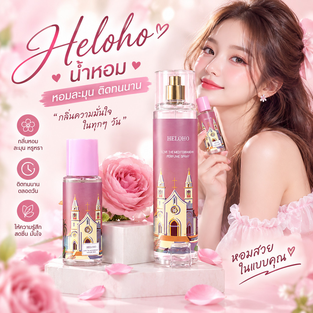 มาใหม่ น้ำหอมแนว หวานๆ กลิ่นหอมล่ะมุน มีให้เลือกหลายกลิ่น 2ขนาด