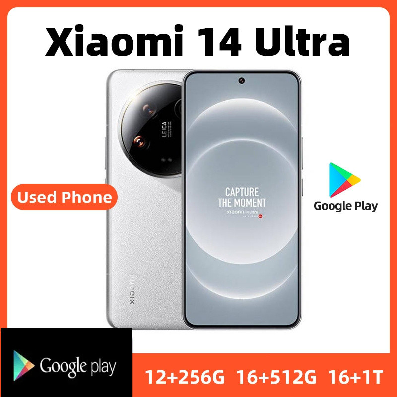 Xiaomi 14 Ultra 5G 256GB ROM SmartPhone Conditioning ที่ยอดเยี่ยมจัดส่งฟรีโทรศัพท์มือสอง