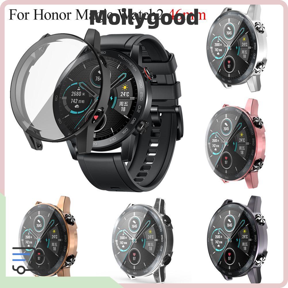 MOILYTH TPU Watch Ultra Thin Protective Shell Soft Plating สําหรับ Honor Magic Watch 2 46 มม.