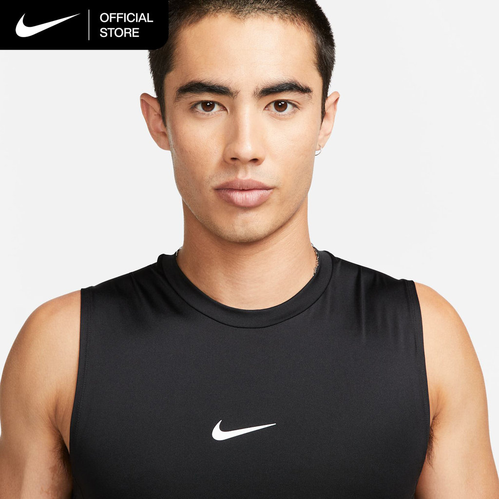 NIKE فانيلة Pro Dri-FIT ضيقة رجالية — أسود — صورة 3