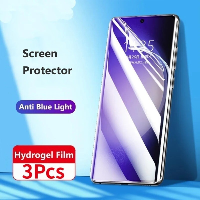 3 ชิ้น Anti Blue Light Hydrogel ป้องกันหน้าจอสําหรับ Realme P4 P3x P3 P2 P1 Pro Ultra Speed HD Clear
