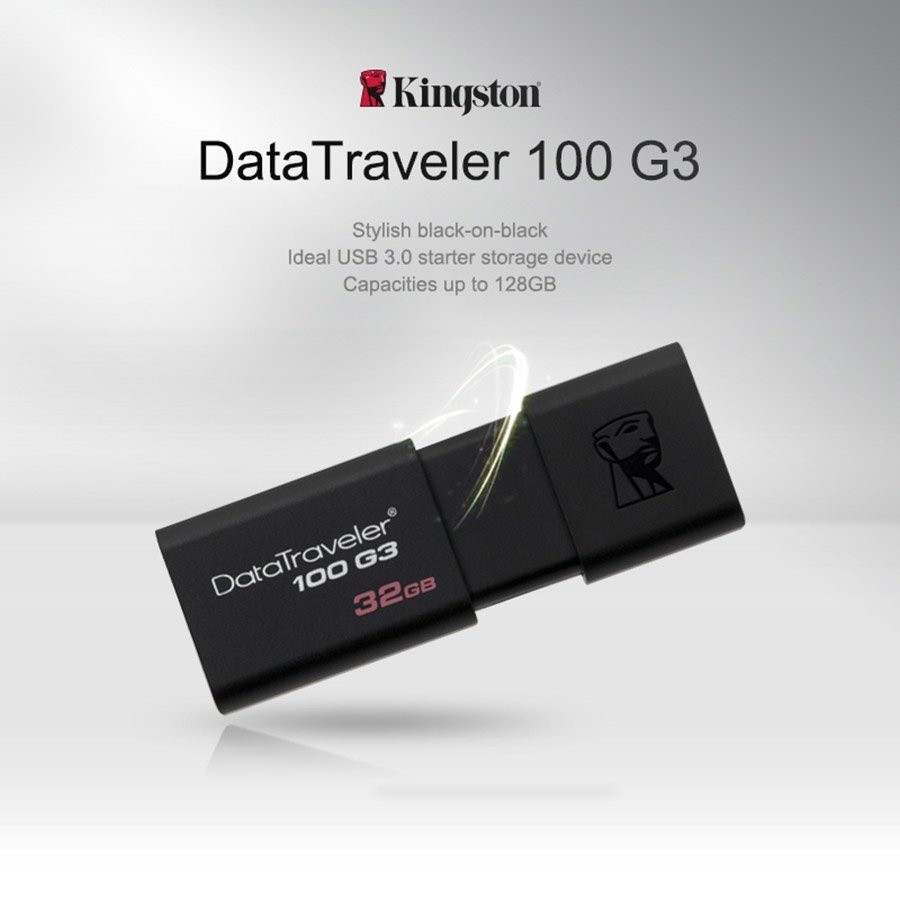 แฟลชไดร์ฟ Kingston 3.1 DataTraveler 100 G3