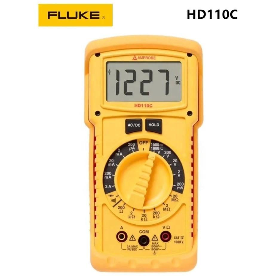 การจัดส่งเดิมราคาดี FLU KE HD110C AMPROBE HD110C มัลติมิเตอร์แบบดิจิตอลแรงดันไฟฟ้า DC 1500V