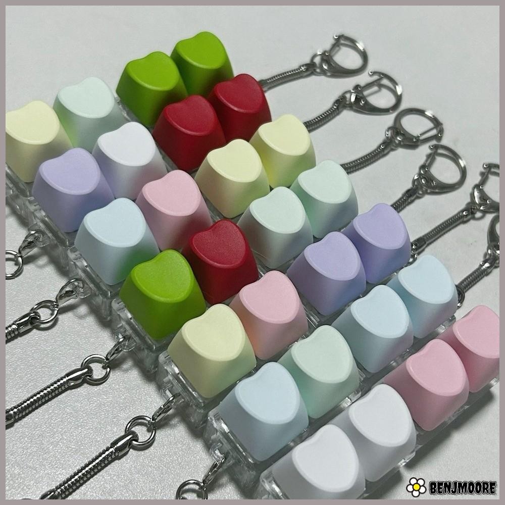 BENJMOORE Keycap Pinch Toy, Finger Keyboard 2Keys ปุ่ม Keycap,บรรเทาความเครียด DIY Fidget พวงกุญแจ