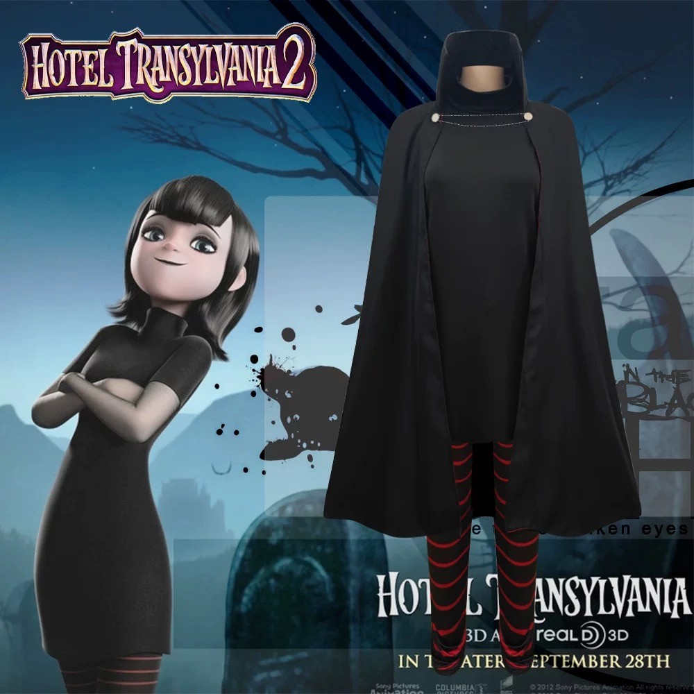 [cos Costume] Fairy Hotel 4 Mavis cos เสื้อคลุมสีดําผู้ใหญ่ Mavis คอสเพลย์เครื่องแต่งกายฮาโลวีน cos 