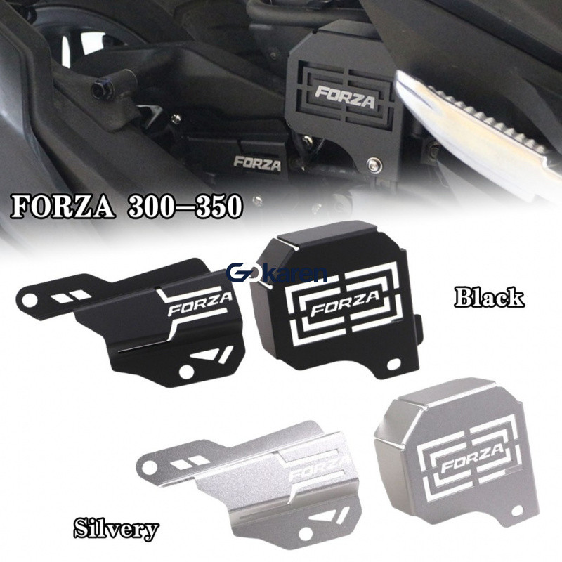เหมาะสําหรับฮอนด้า Forza350 Forza300 NSS350 ดัดแปลงกระเป๋าแรงดันสูงฝาครอบป้องกันท่อน้ํามันป้องกันตกแต่งฝาครอบ ซีเอ็นซี หนึ่งชุด