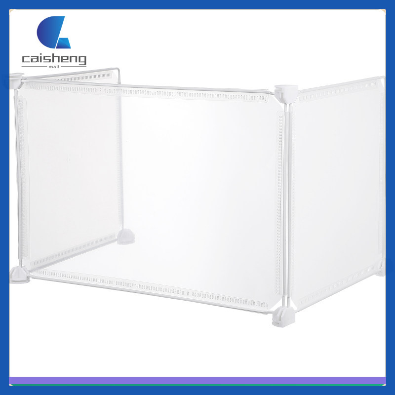 📦 3pcs Transparent Plastic Partition โต๊ะทำงาน Universal Sneeze Guard สำหรับร้านอาหาร