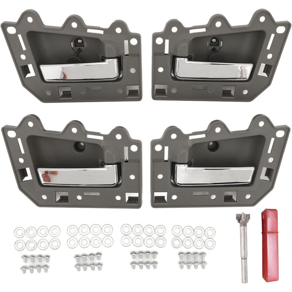 Aramox ด้านหน้าด้านหลังซ้ายขวาภายในประตูจับชุดสําหรับ 2005 2011, 4PCS ภายในประตูชุด, Constructed พร้