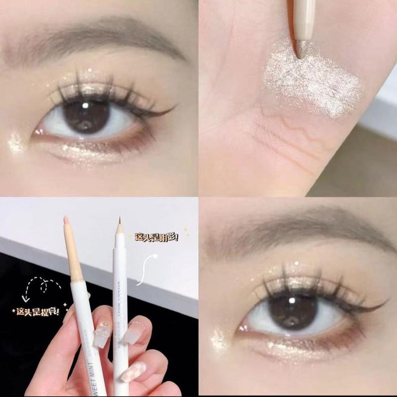 M421 Sweet mint อายแชโดว์ ไฮไลท์ อายไลน์เนอร์ แบบสองหัว เนื้อแมตต์ ธรรมชาติ ติดทนนาน