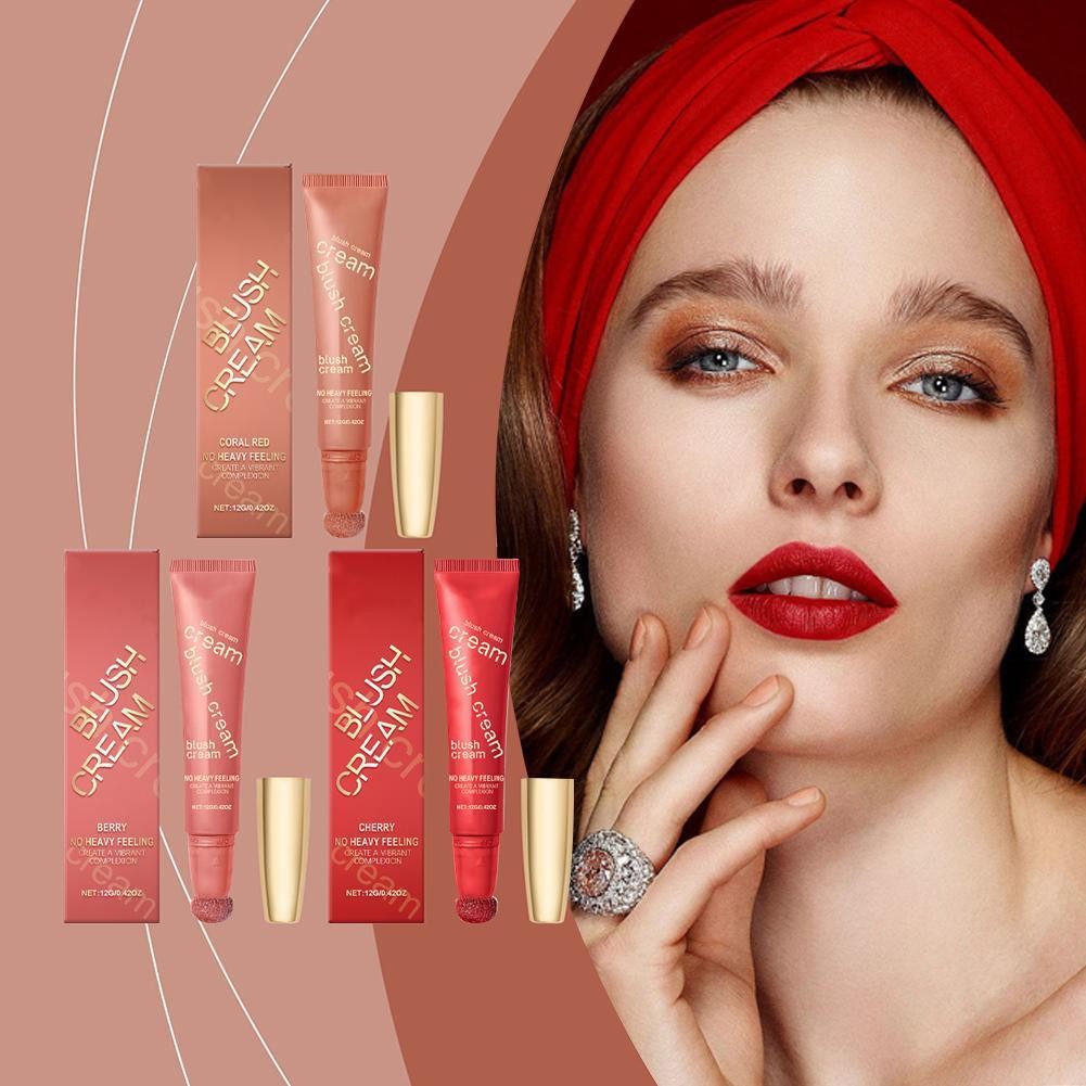 Glitter Cream Blush Facial Glitter Powder Blusher Naturally Shows Color Q5r4