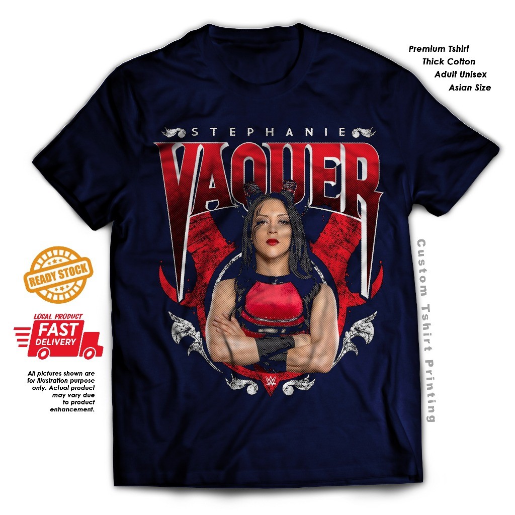 เสื้อยืดผ้าฝ้าย 100% Stephanie Vaquer สไตล์ WWE NXT สำหรับเขา