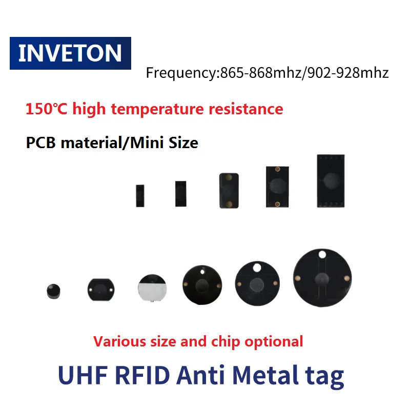 Passive Micro UHF RFID PCB Tag Anti Metal Mini RFID แท็กโลหะสําหรับเครื่องมือติดตามการจัดการสินค้าคง