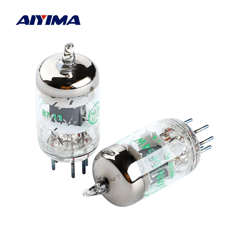 AIYIMA 2 ชิ้น GE 5654 วัตต์สูญญากาศวาล์วสูญญากาศหลอดอิเล็กทรอนิกส์อัพเกรดสําหรับ 6J1 6m1 6AK5 6J1P E