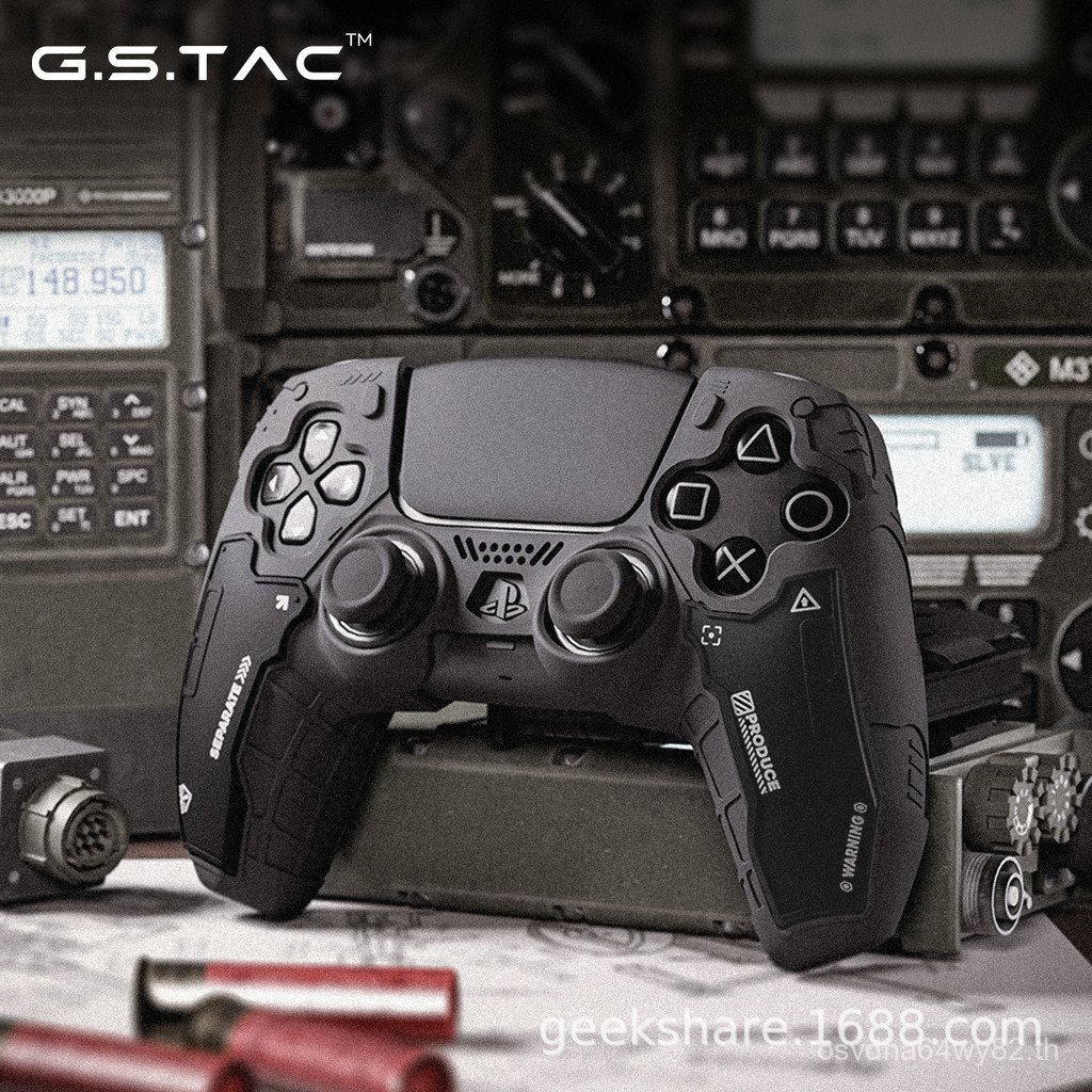 P PS5 Tactical Pioneer Handle Protective Case Silicone Case Rocker Cap Set GS เกมแพด TAC Series OVPT