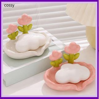 คอสซี่ จานสบู่ท่อระบายน้ําออกแบบดอกทิวลิปไม่ต้องเจาะรูถาดสบู…