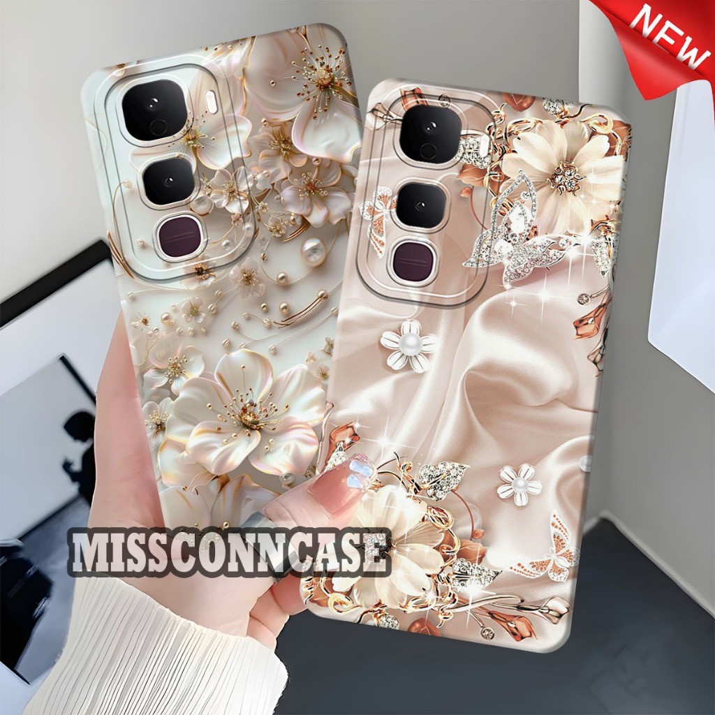 Softcase Prokamera VIVO Y400 4G/5G - VIVO Y04S - VIVO Y04 - VIVO Y29 4G/5G Beautiful Floral Motif - 