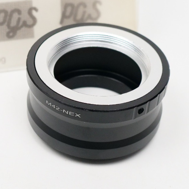 อแดปเตอร์ เลนส์มือหมุน  M42 to Sony E mount NEX แปลงเลนส์ M42 ใส่กับ กล้อง sony ทุกรุ่น รองรับ FullF