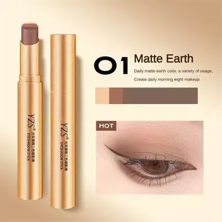 【1 แถม 1】YZS อายแชโดว์แท่ง สามสี ผิว ด้าน กันน้ำ ติดทนนาน อายแชโดว์ขี้เกียจ แต่งหน้า ไล่เฉดสามสี3 in 1 อายแช
