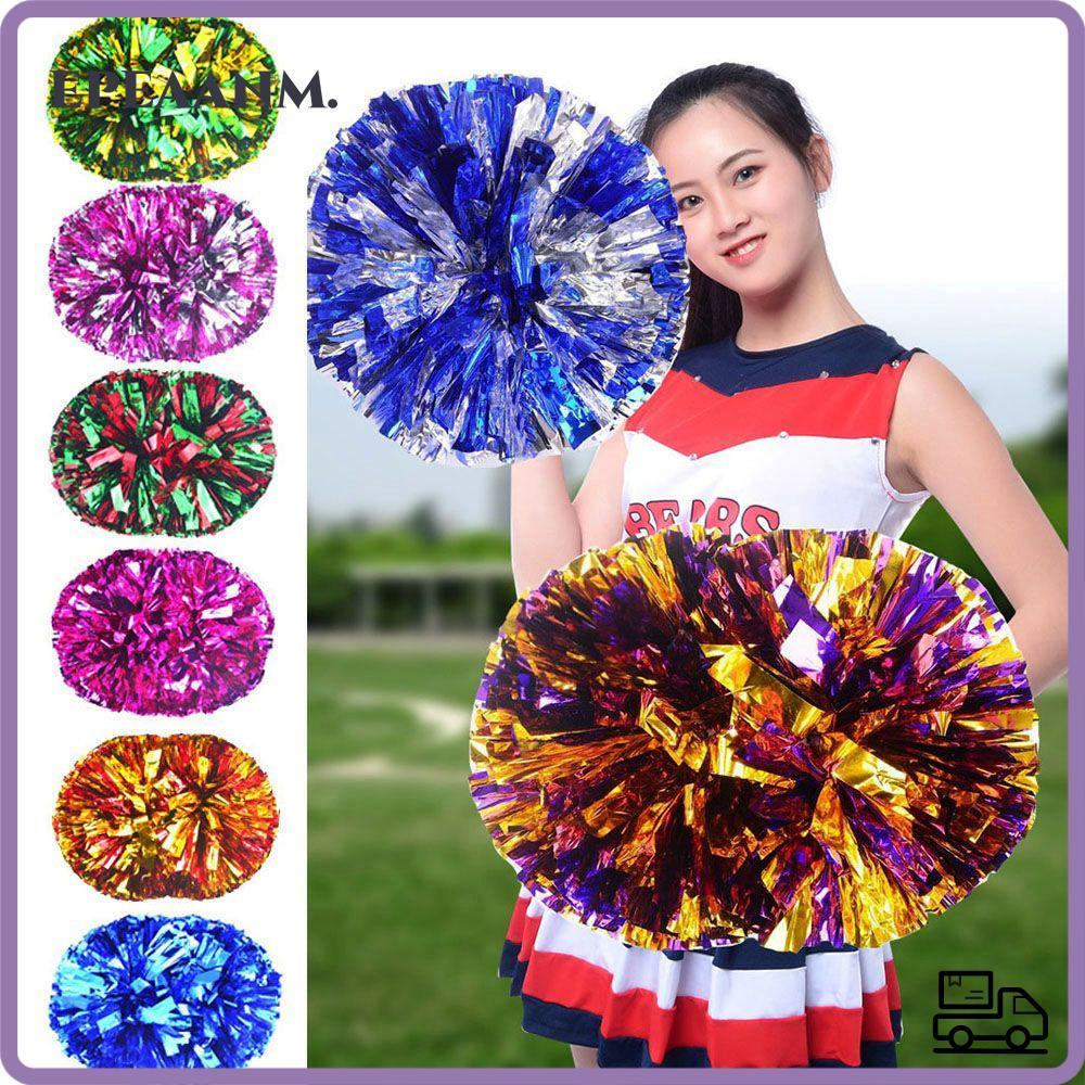 EPEAA เชียร์ลีดเดอร์ Pom Poms Double hole handle Concert Dress เครื่องแต่งกาย Dance Party Decorator