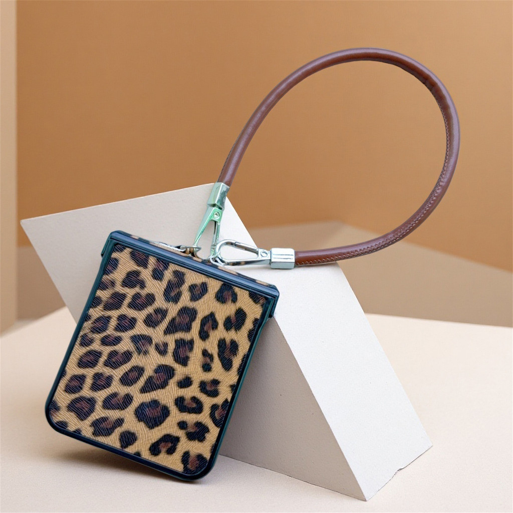 LUKEN LUKEN เคสโทรศัพท์รูปแบบคลาสสิกพร้อมสายหนังสําหรับ Samsung Galaxy Z Flip 7 Z Flip7 ZFlip 7 Zfli