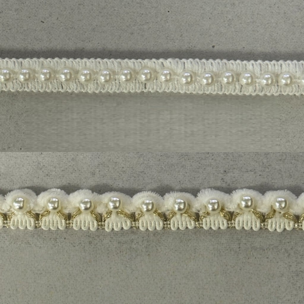 1 หลาเพิร์ลตุ๊กตาโพลีเอสเตอร์ถักผ้าAppliqueลูกไม้Trimเย็บDIYเข็มขัดโคมไฟคอHeadwearผ้าม่านเจ้าสาวเสื้