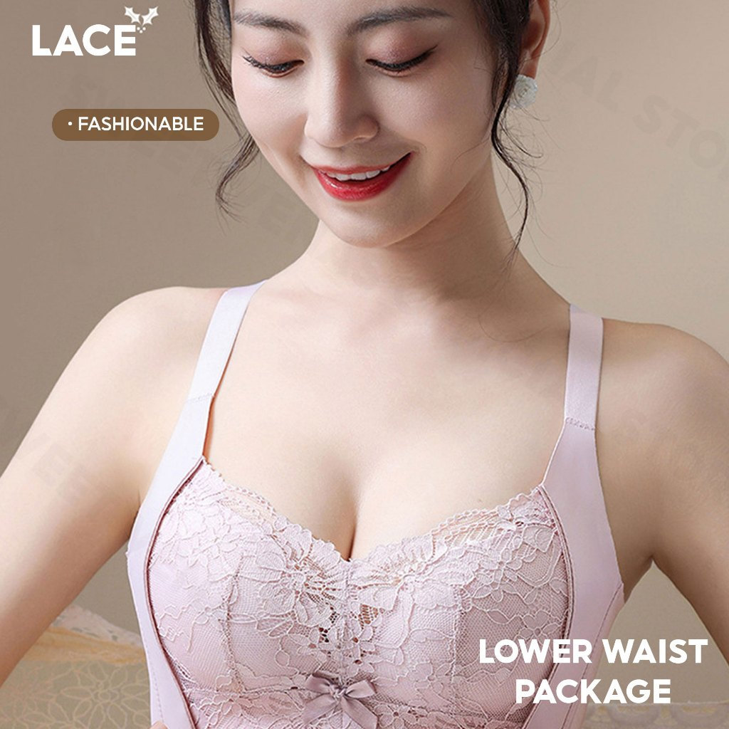 Caila บราปุชอัพลายลูกไม้สำหรับผู้หญิงไซส์ใหญ่ ขนาดchest 32-40 ทรงถ้วยABC- - รูปที่ 2