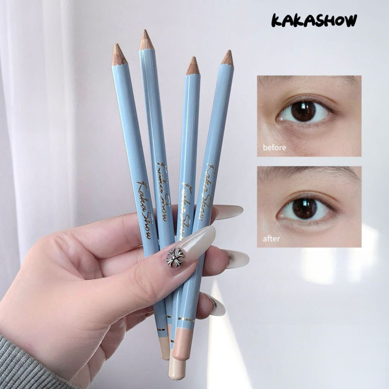 KAKASHOW คอนซีลเลอร์ Has Its Own ดินสอ Sharpener โกหก Silkworm ดินสอคอนซีลเลอร์วางเพื่อปกปิดจุดสิว B